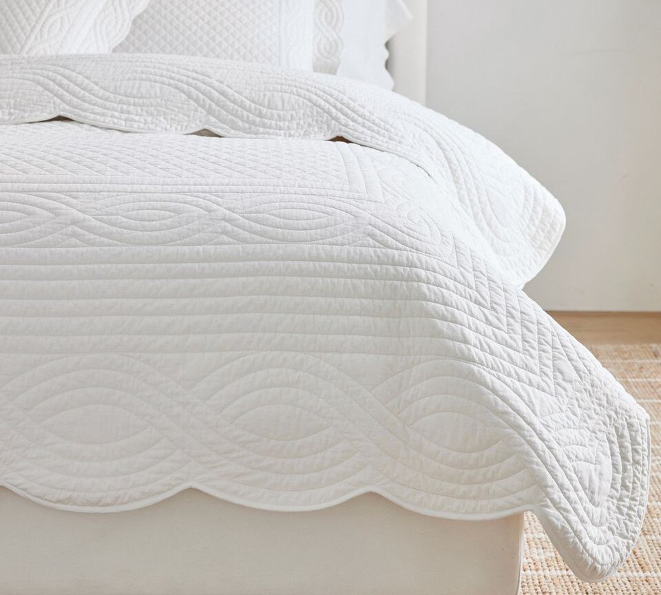 Heirloom Scallop Coverlet Pottery Barn Australia